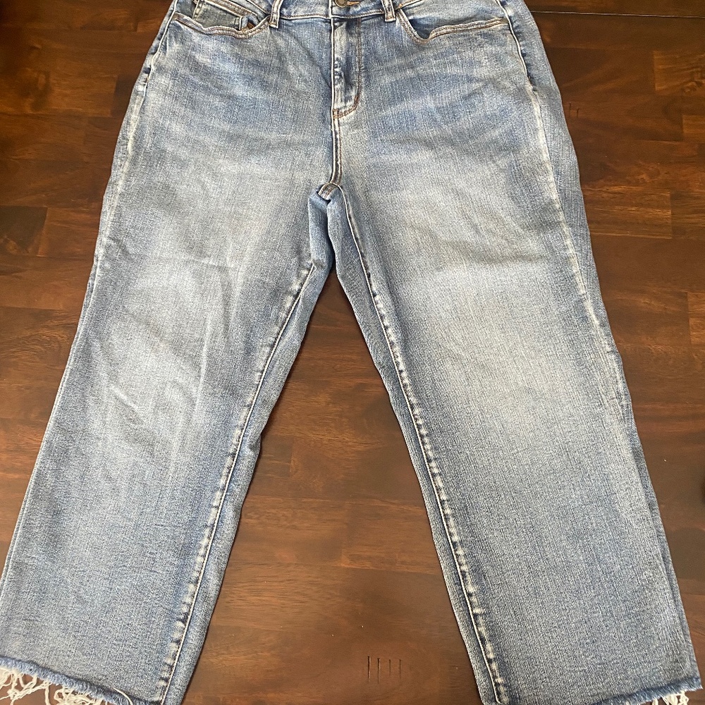 Judy Blues Wide Leg Crop Jeans - Size 14W